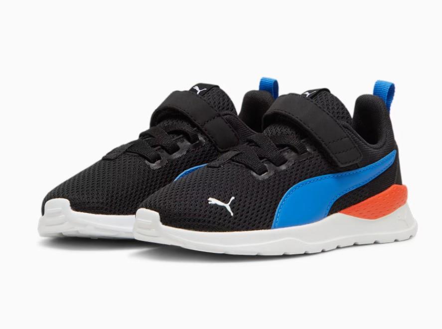 Puma Anzarun Lite - Toddler Running Shoe Black-Blue-White | Sneakers Plus