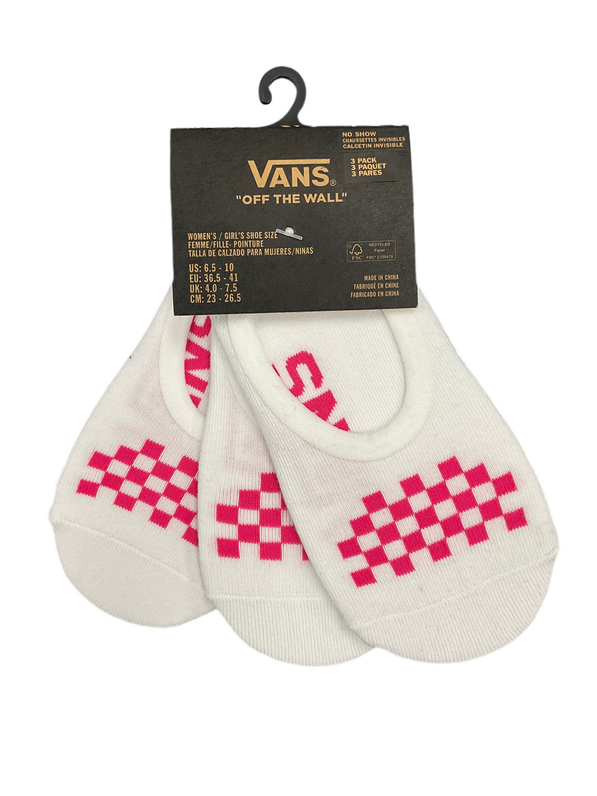Vans Womens No Show Socks Classic Canoodle
