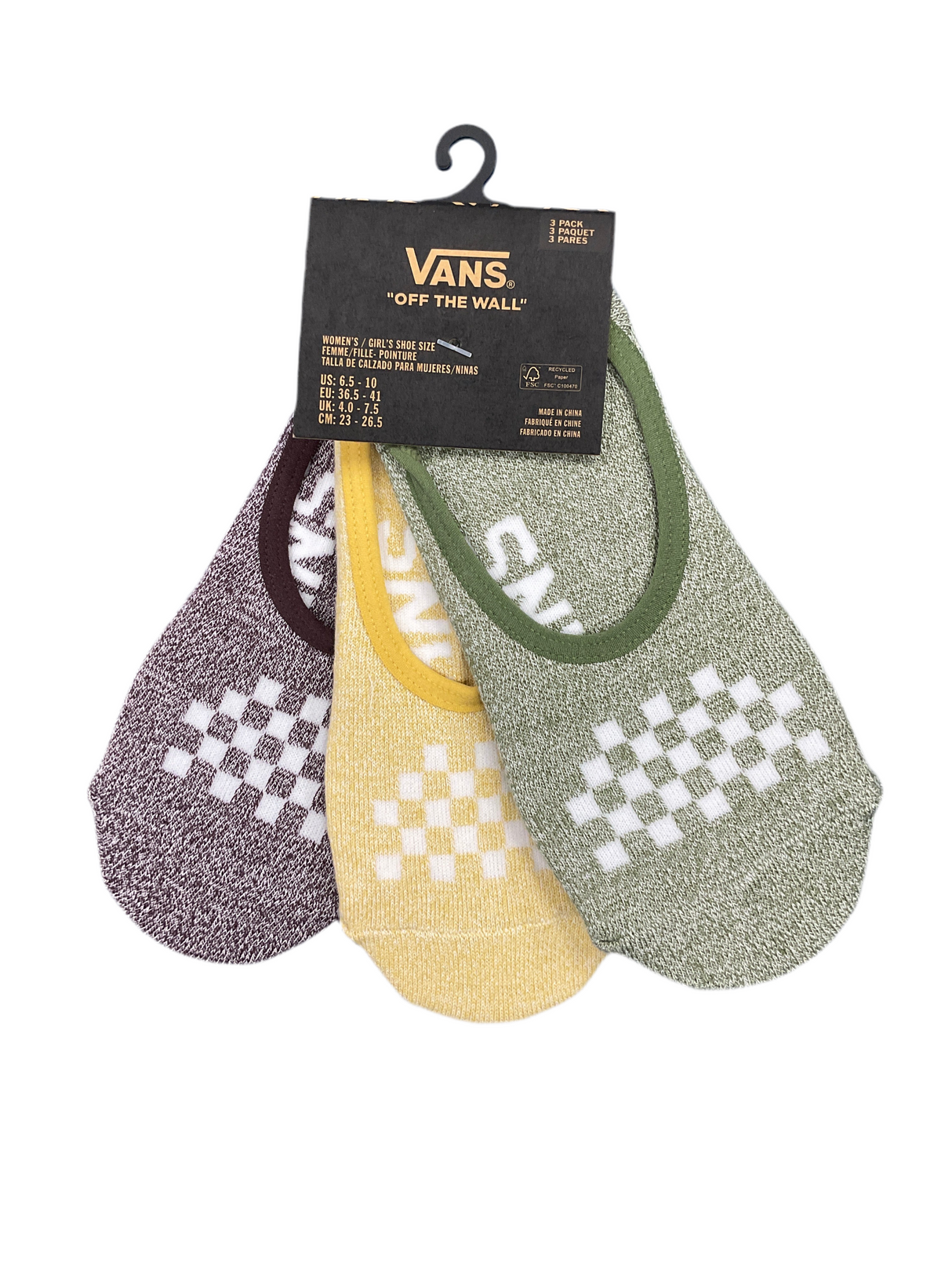 Vans Womens No Show Socks Classic Canoodle