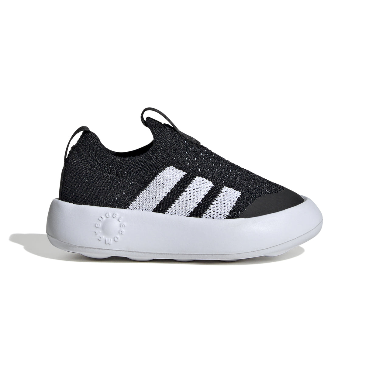 Adidas BubbleComfy I - Toddler Shoes | Black-White | Sneakers Plus