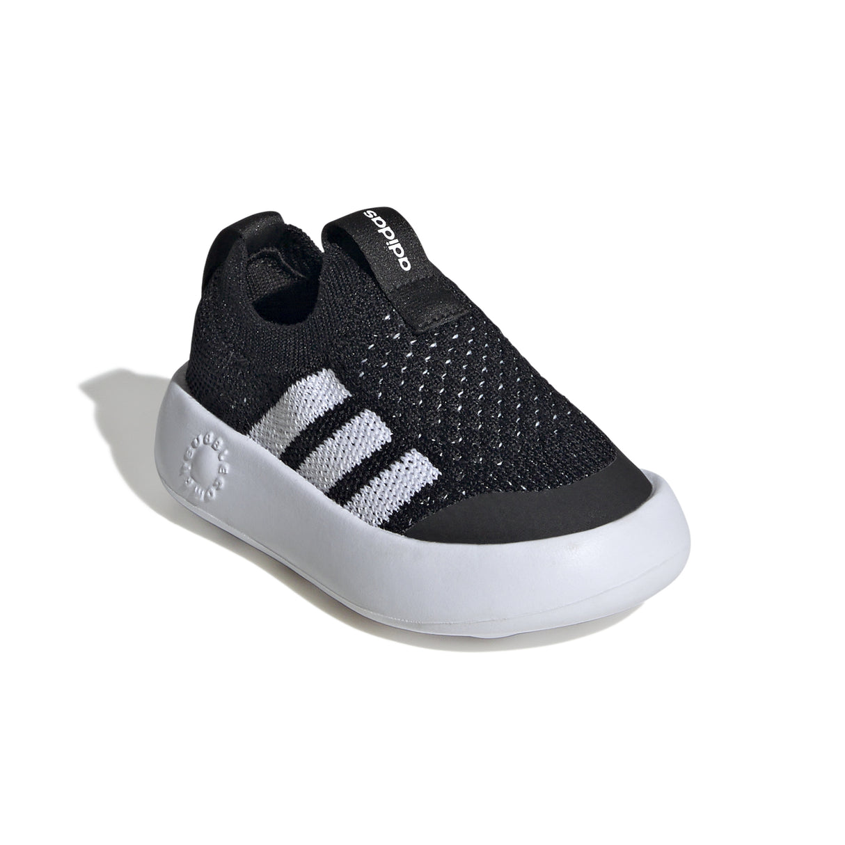 Adidas BubbleComfy I - Toddler Shoes | Black-White | Sneakers Plus