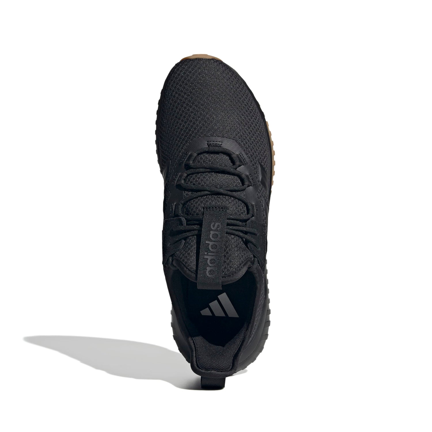 Adidas Kaptir 4.0 Wide - Mens Running Shoe | Black - Gum | Sneakers Plus