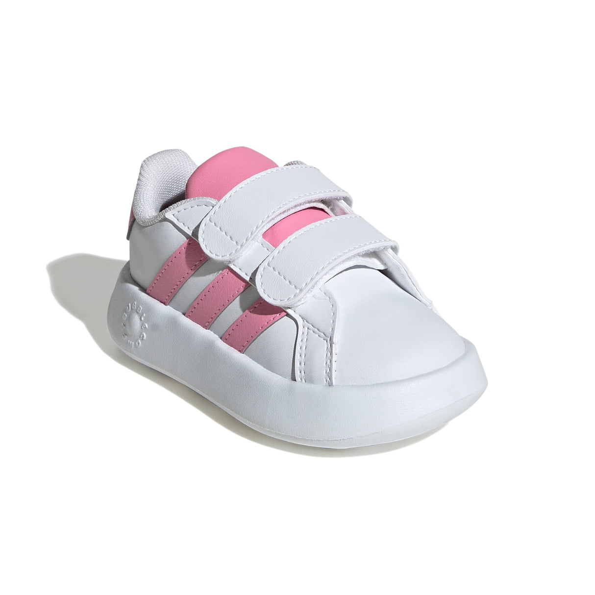Adidas Grand Court 2.0 CF I - Toddler Shoe | White-Pink | Sneakers Plus