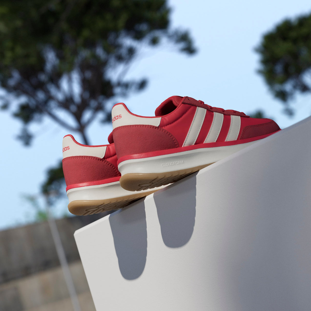 Adidas Run 70s 2.0 - Womens Lifestyle Shoes | Red - White | Sneakers Plus