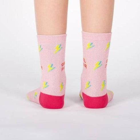 Sock It To Me Shimmer - Junior Crew Socks
