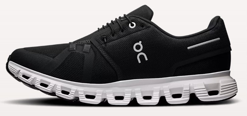 ON Cloud 6 - Mens Running Shoe | Black-White | Sneakers Plus