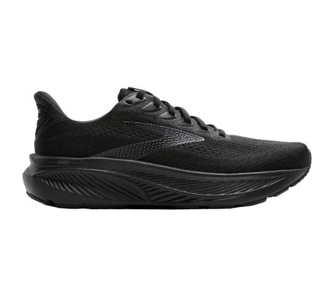 Brooks Ghost 17 - Womens  Running Shoe | Black - Black - Ebony | Sneakers Plus