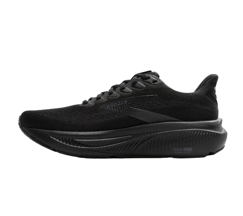 Brooks Ghost 17 - Womens Running Shoe | Black - Black - Ebony | Sneakers Plus