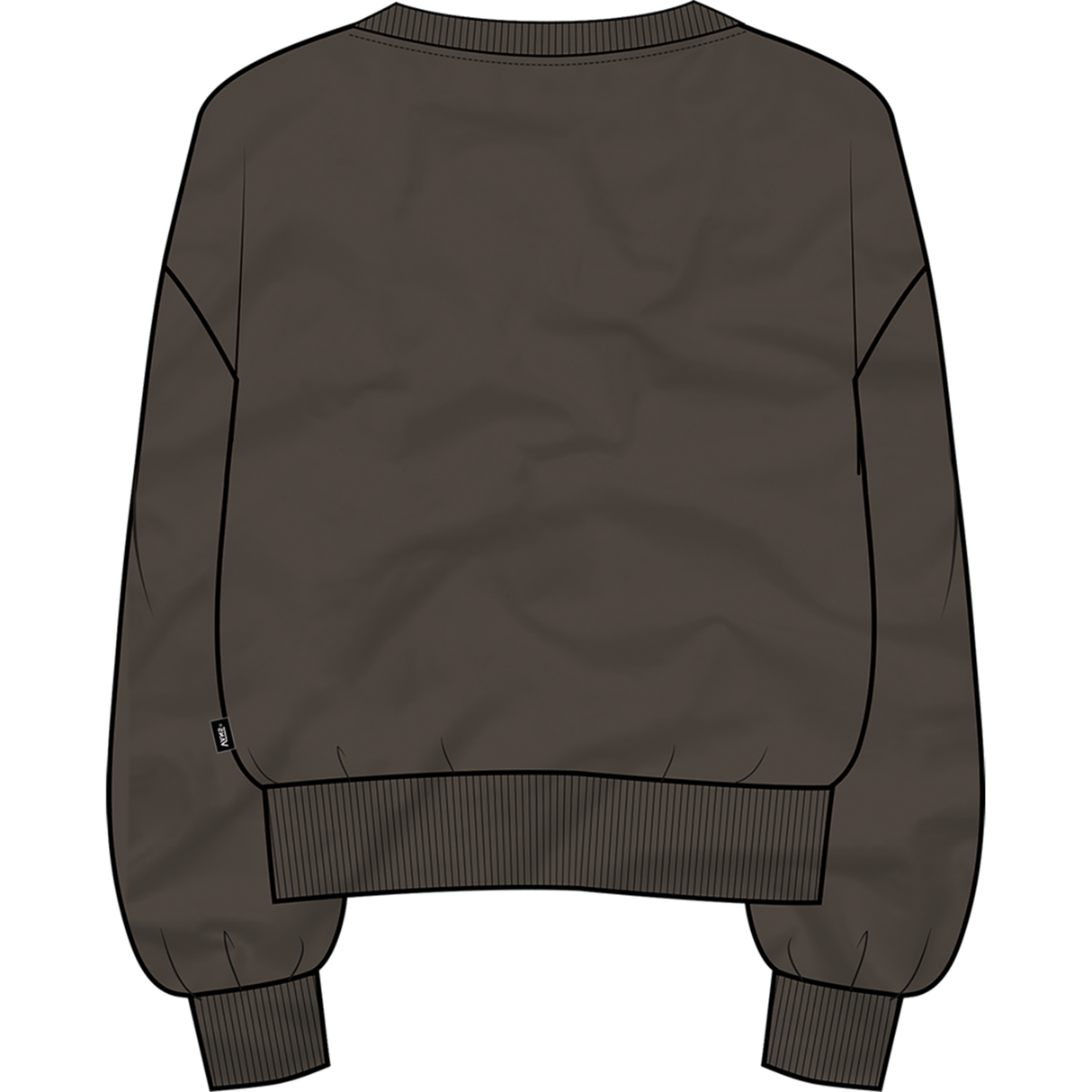 Greenish - Brown sweatshirt on a white background