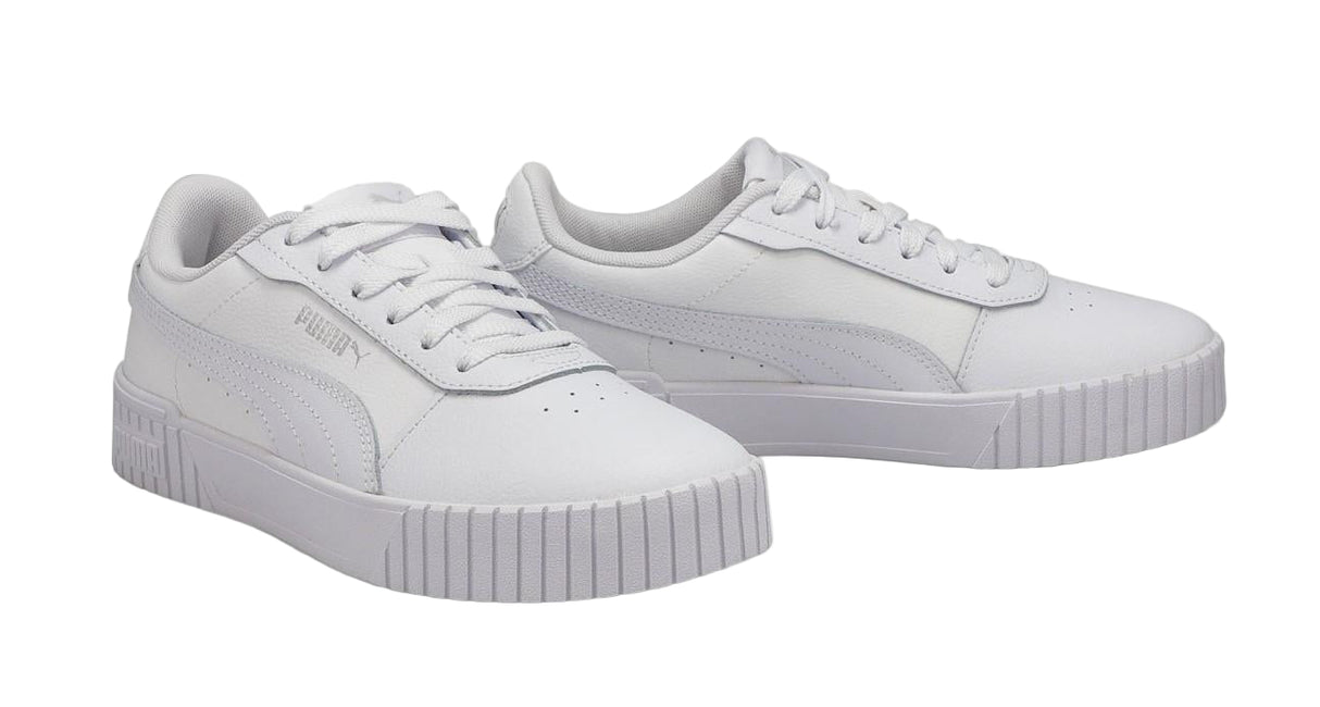 Puma Carina 2.0 - Womens Sneaker White-Silver | Sneakers Plus