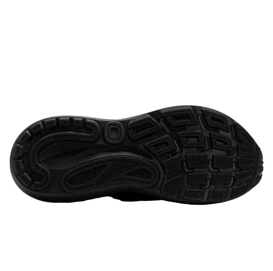 Black shoe sole on a white background
