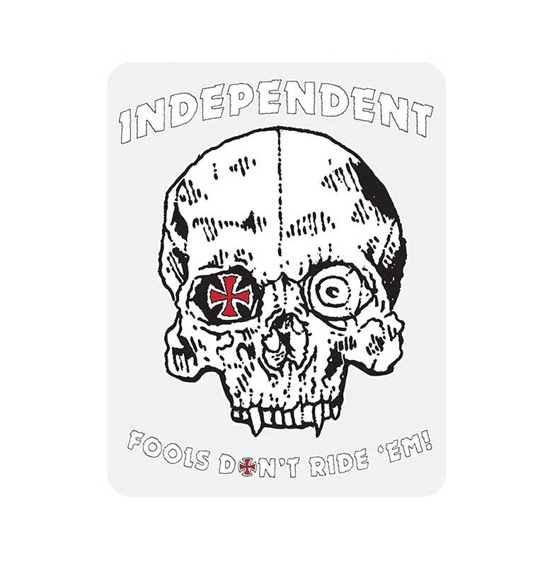 INDY Fools Don't Ride Em - 3.5in Sticker