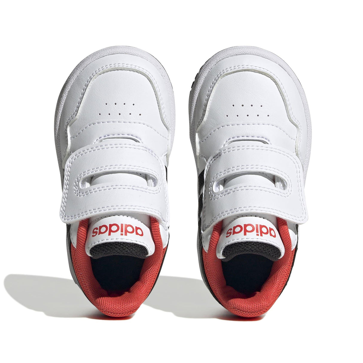 Adidas Hoops 3.0 CF I - Toddler Shoe White-Black-Red | Sneakers Plus