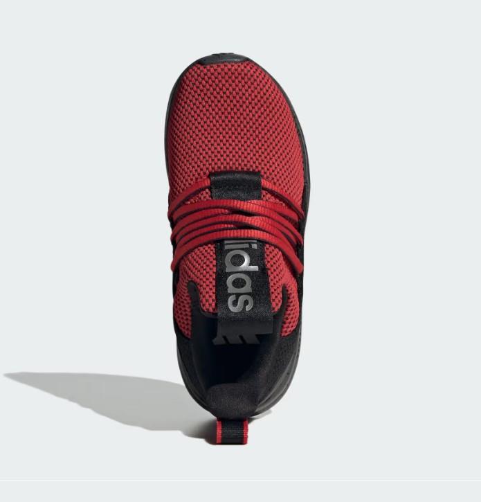 Adidas Lite Racer Adapt 7.0 - Kids Running Shoe Scarlet-Black-Grey | Sneakers Plus