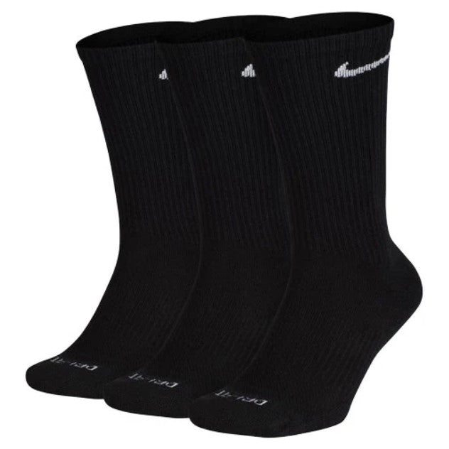 Nike Everyday Cotton Cushioned - Unisex Socks | Black - White  | Sneakers Plus