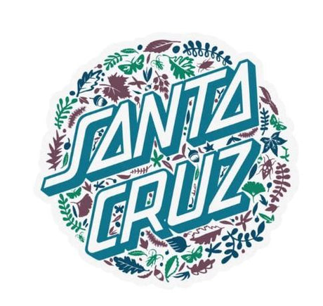 Santa Cruz Foliage - 3" Sticker - Sneakers Plus