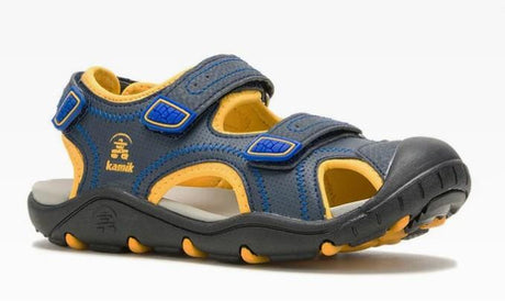 Kamik Seaturtle 2 - Toddler Sandals Navy-Citrus | Sneakers Plus