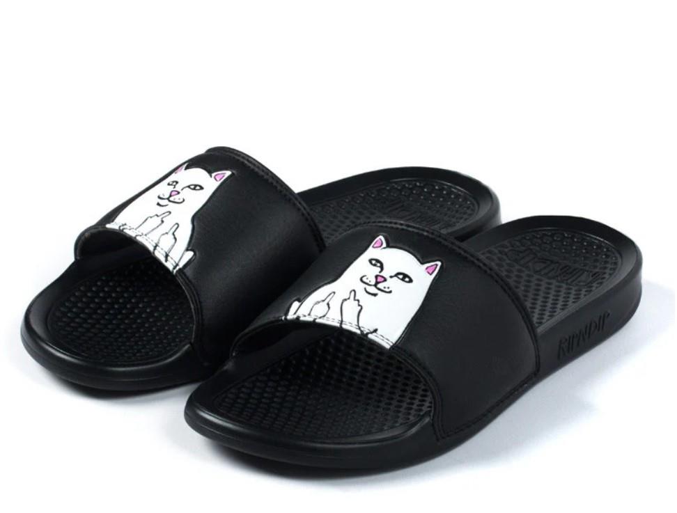 RIPNDIP Lord Nermal - Mens Slides Black | Sneakers Plus