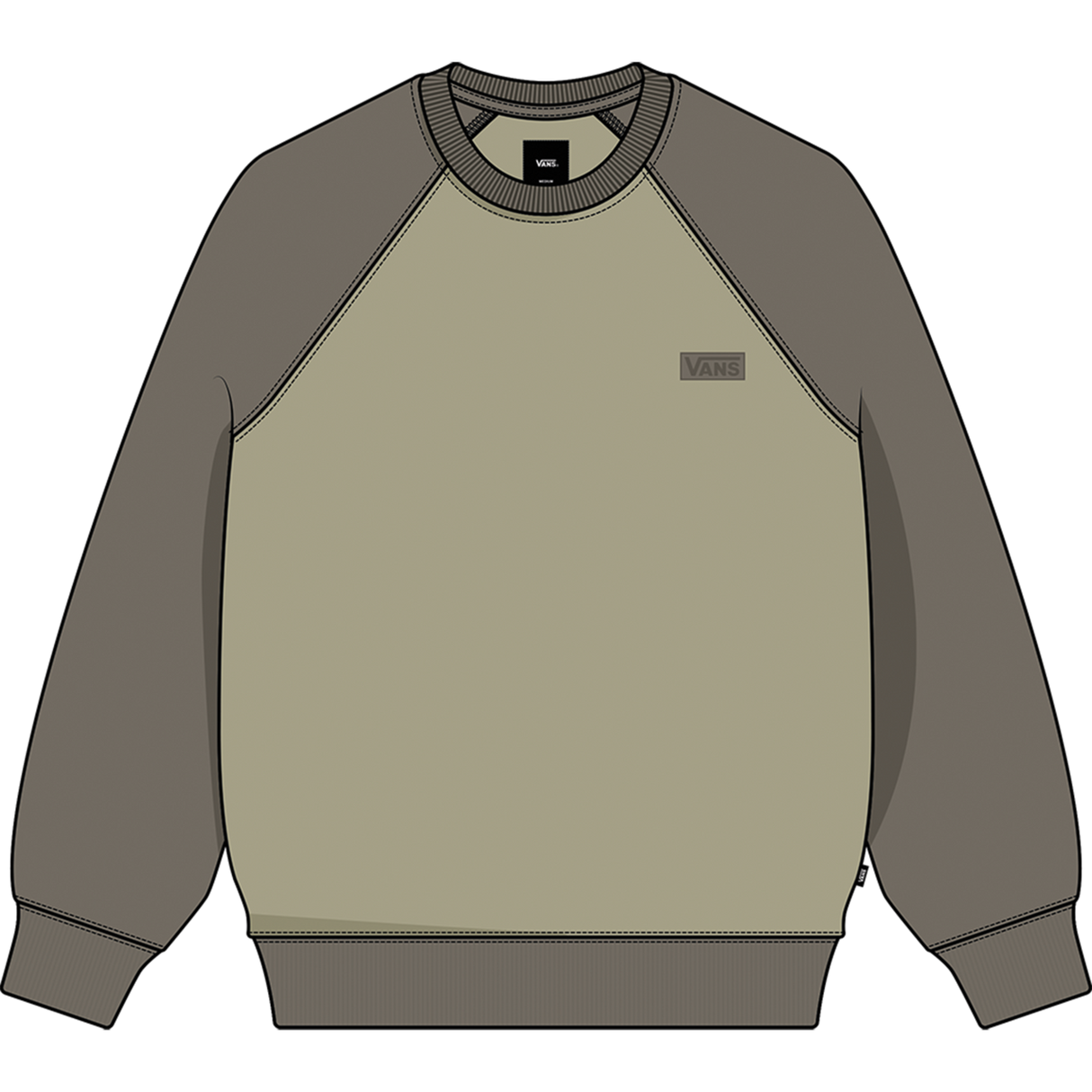 Vans Core Basic Raglan - Mens pullover sweatshirt | Sneakers Plus