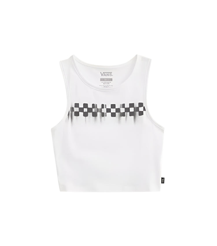 Vans Check Wash - Womens Cropped Tank | Sneakers Plus
