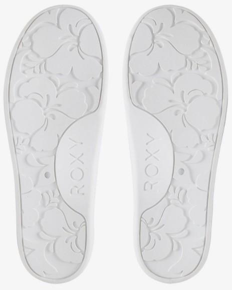Roxy Girls Bayshore III Slip On Shoes Grey-Heather | Sneakers Plus