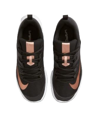 Nike Womens Court Shoes Vapor Lite HC Black-Red Bronze | Sneakers Plus
