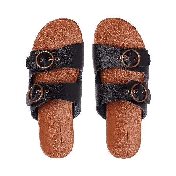 Roxy Neena Buckle Sandals Womens Black | Sneakers Plus