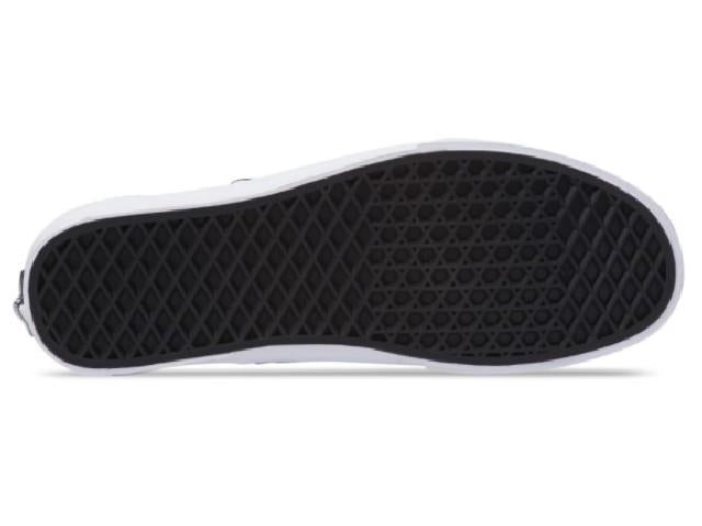 Vans Asher Boys Slip On Shoes Black-White | Sneakers Plus