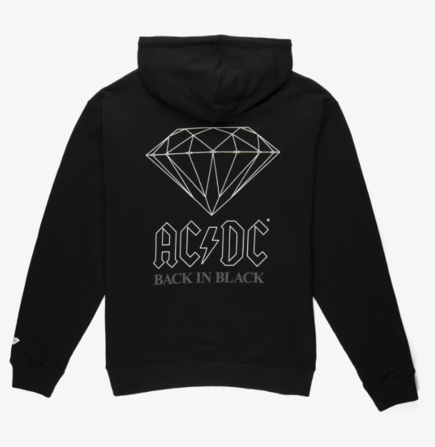 Diamond Back in Black Hoodie | Sneakers Plus