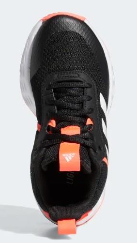 Adidas Girls Basketball Shoe OwnTheGame Black-White-Turbo | Sneakers Plus