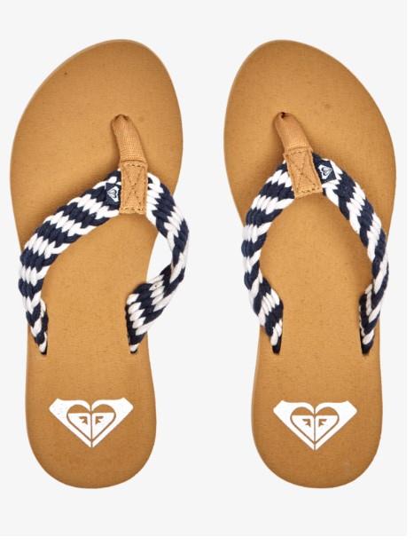 Roxy Porto III - Womens FlipFlop Sandal Navy-White | Sneakers Plus