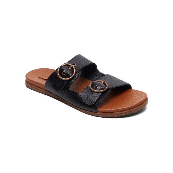 Roxy Neena Buckle Sandals Womens Black | Sneakers Plus