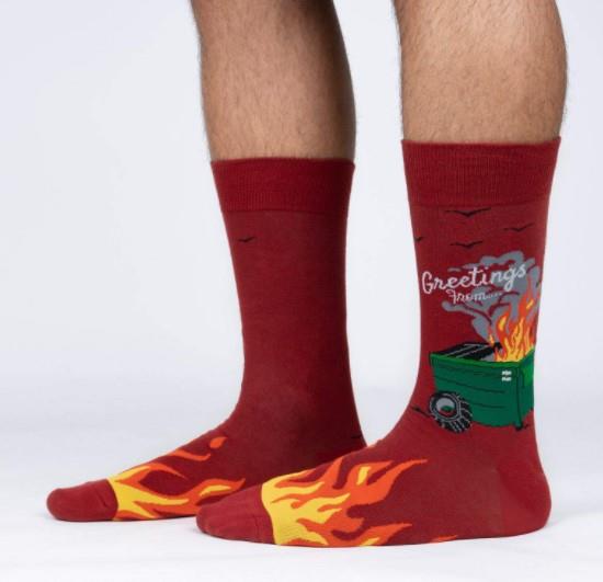 SITM Dumpster Fire Crew Socks - Sneakers Plus