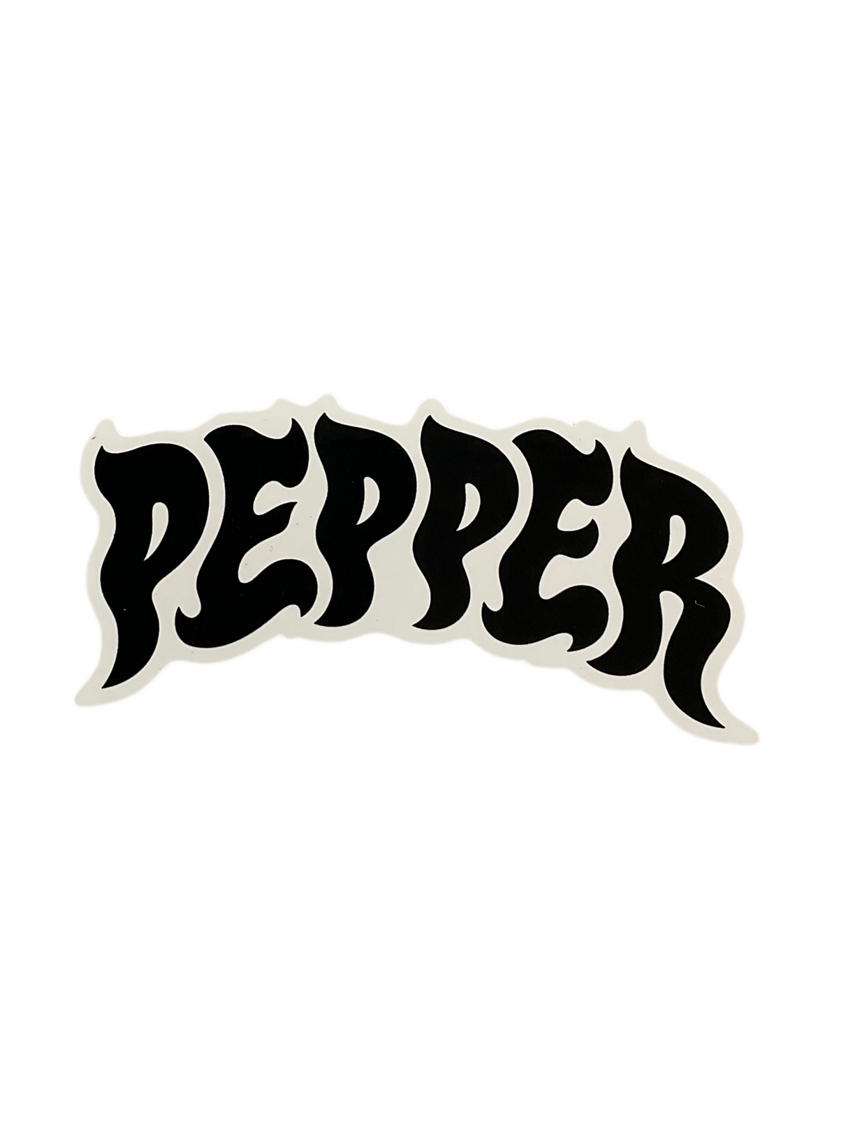 PP Sticker 5" White Outline