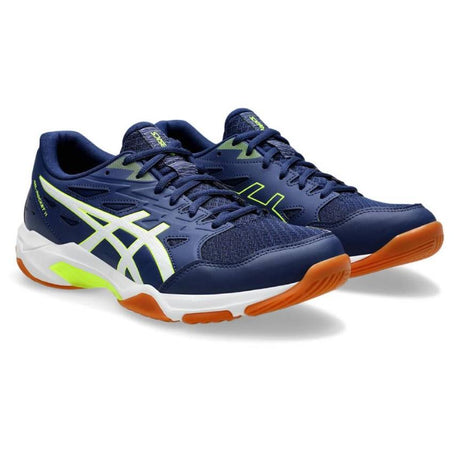 Asics Gel Rocket 11 - Mens Court Shoe Blue-Yellow | Sneakers Plus