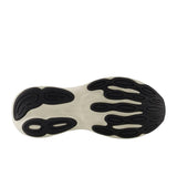 Black and white sole of a shoe on a light gray background