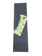 Grip tape with a green and white design 