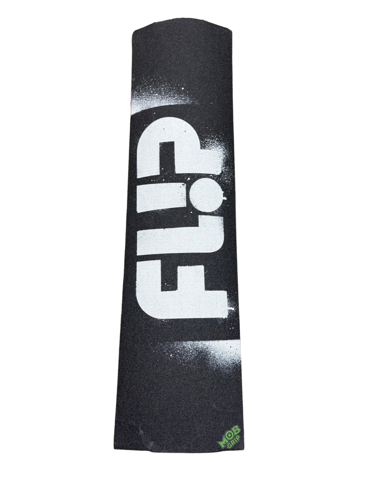 Black grip tape with white text