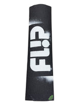 Black grip tape with white text