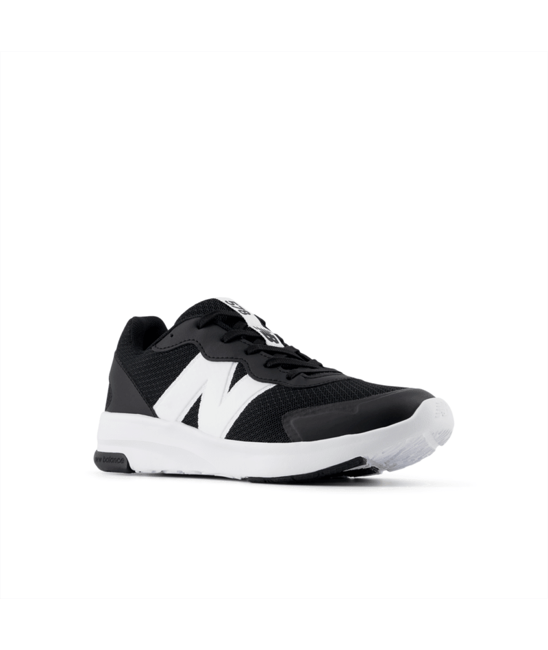 Black and white sneaker on a white background
