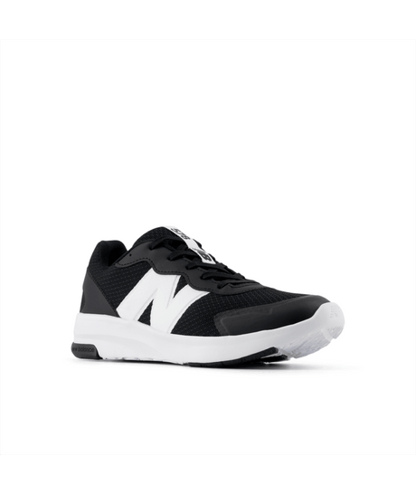 Black and white sneaker on a white background