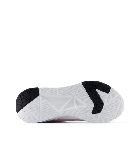 White athletic shoe sole with black accents on a white background