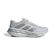 Grey running shoe with Adidas logo on a white background.  Can be purchased at www.sneakersplus.ca