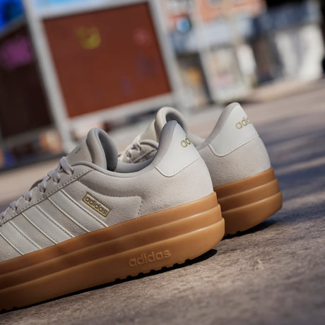 Adidas VL Court Bold - Womens Court Shoe | Aluminum - White - Gum | Sneakers Plus
