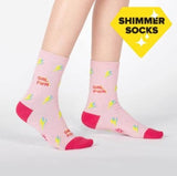 Sock It To Me Shimmer -  Junior Crew Socks