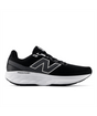 Black New Balance running shoe with white sole on a white background.  Can be purchased at www.sneakersplus.ca