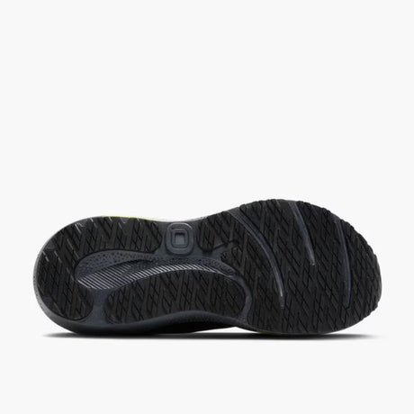 Black shoe sole on a white background