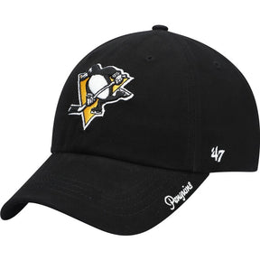 Black cap with a logo and '47' branding on a white background