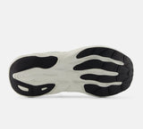 Close-up of a shoe sole with black and white pattern on a white background