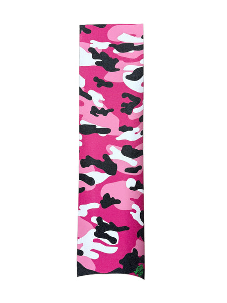 Pink camouflage-patterned Skateboard Griptape